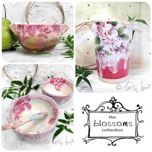 blossoms collection handmade pottery