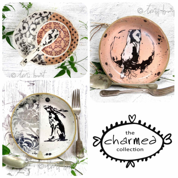 charmed collection handmade pottery by toni burt