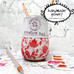 handmade artist tools ceramic watercolour paint brush water jar toni burt pottery 5