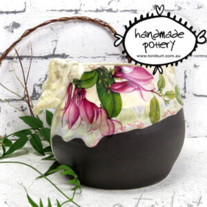 handmade ceramic pitcher jug floral botoanical toni burt 5