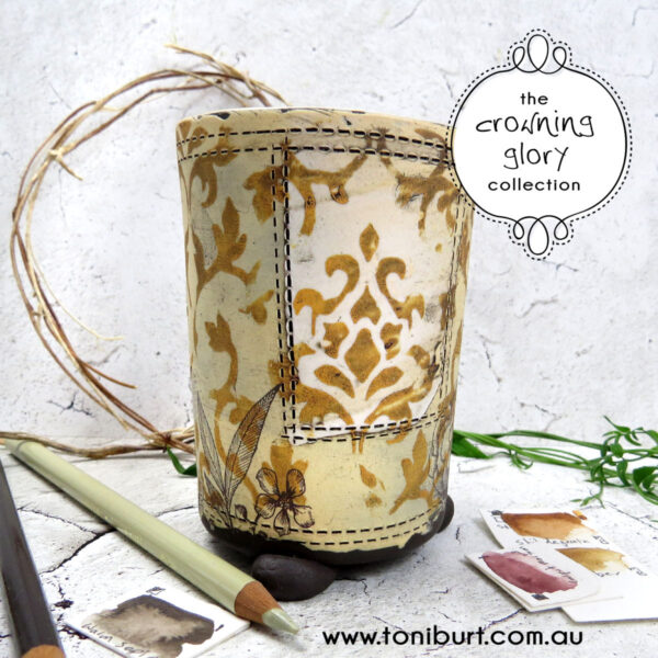 handmade ceramic footed jar crowning glory chocolate 0008