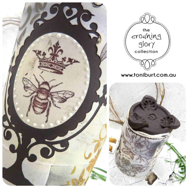 handmade ceramic footed jar crowning glory chocolate pc 0010