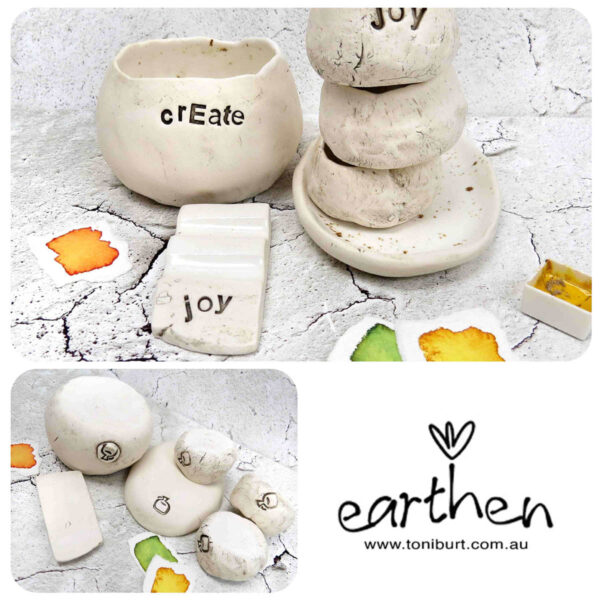 handmade ceramics artist tools earthen white small pc 0002