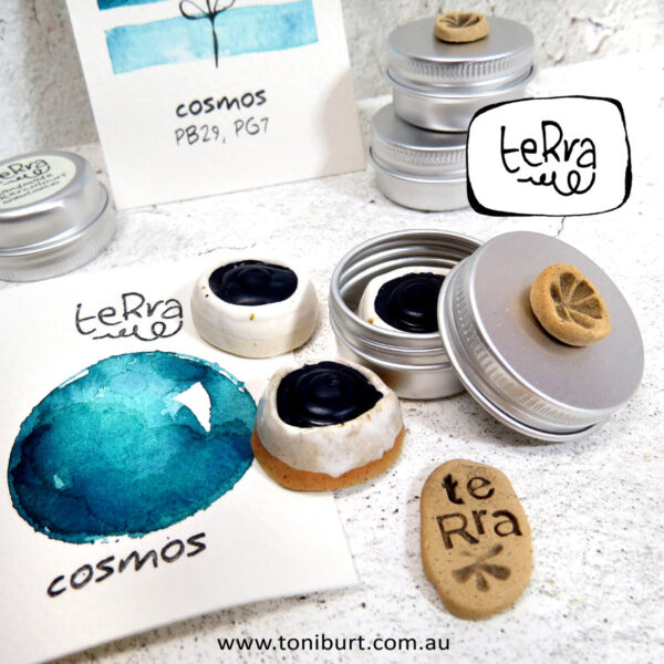 teRra handmade watercolour paints on the go tin sets micro cosmos 1