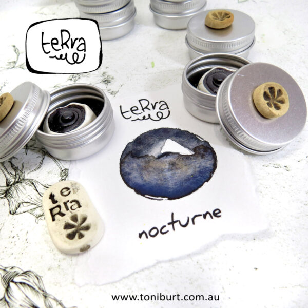 teRra handmade watercolour paints on the go tin sets nocturne 3