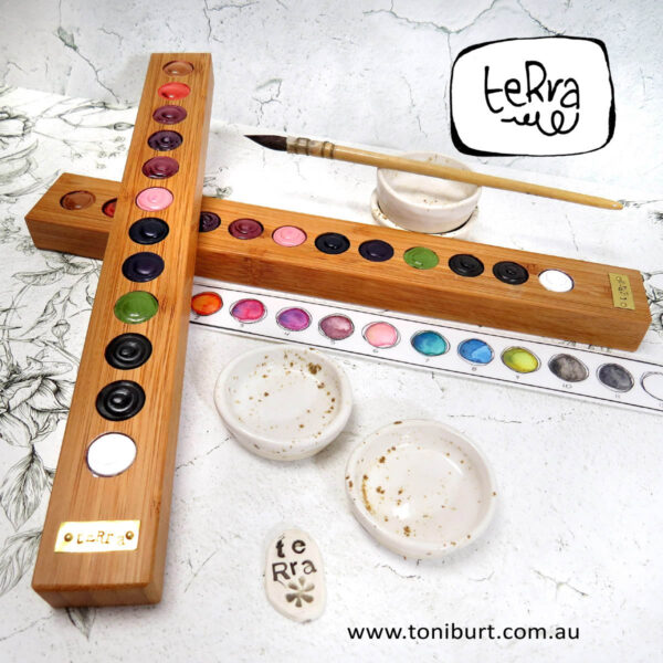 toni burt handmade watercolour paints and bamboo palettes lush sets long