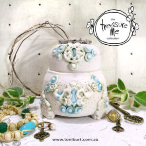 toni burt ceramics porcelain key wish jar sold