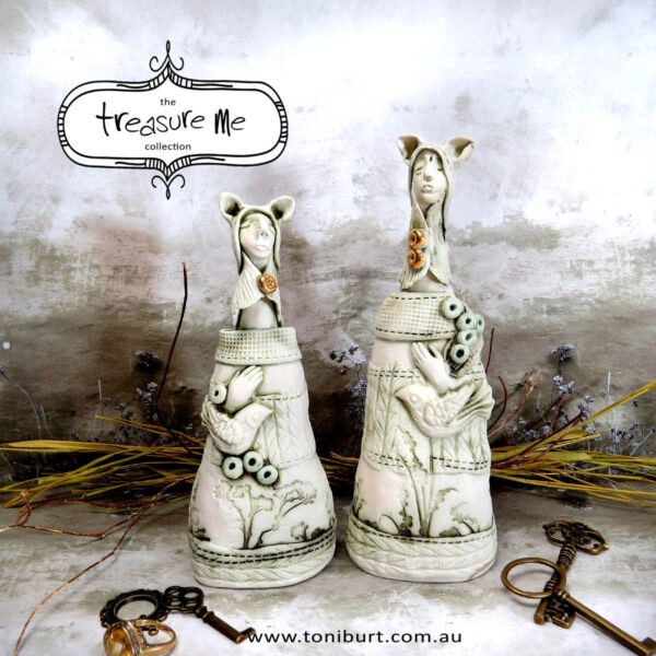 treasure me porcelain ceramic figurines by toni burt multi 3